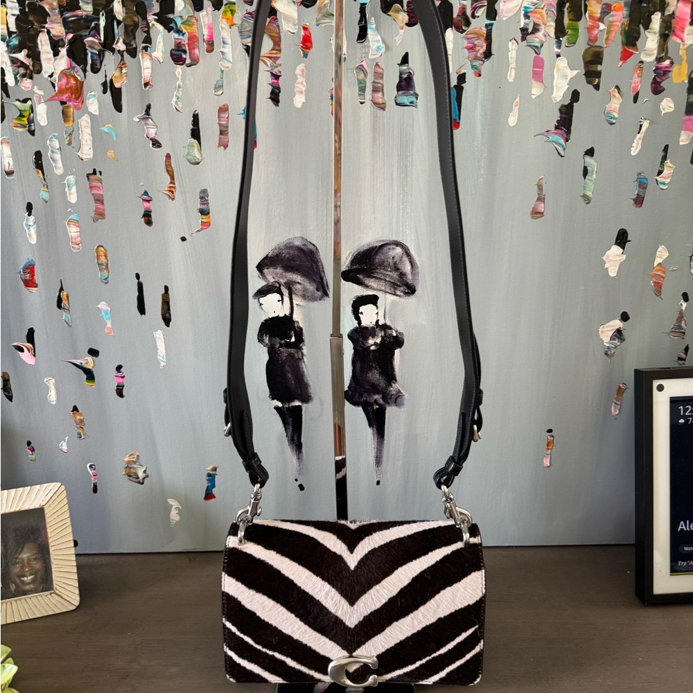 Coach Bandit Zebra Print Women's Bag